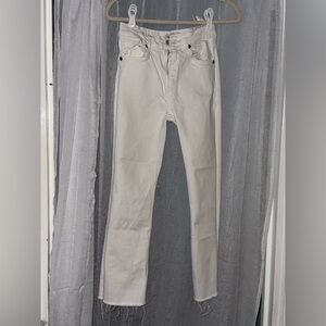 ZARA. White Denim Jeans